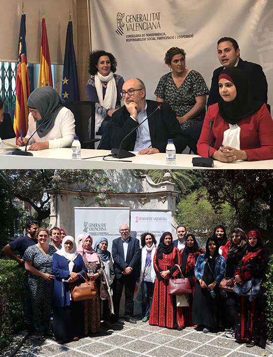 Bienestar Social visibiliza su colaboración en Palestina para promover la igualdad de género