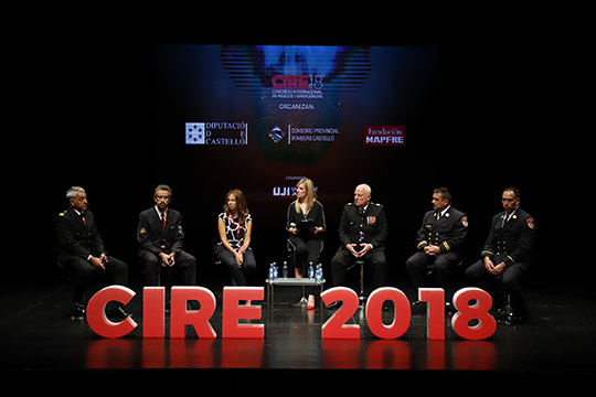 Representantes de los bomberos de Nueva York y Londres en el Congreso CIRE de Castellón