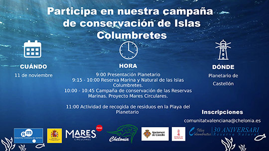 Mares Circulares llega a Castellón para contribuir en la conservación de las Islas Columbretes Mares Circulares llega a Castellón para contribuir en la conservación de las Islas Columbretes