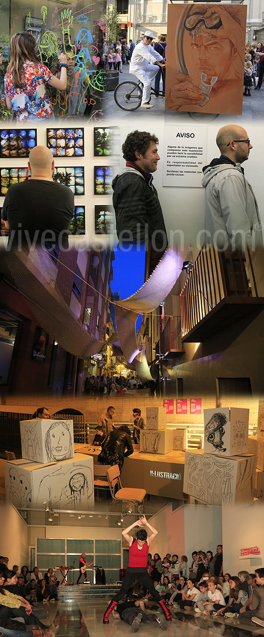 Castellón celebró la Nit de l´Art Castellón celebró la Nit de l´Art