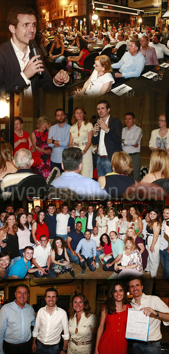 Pablo Casado visita Castellón en su carrera por alcanzar la presidencia del PP