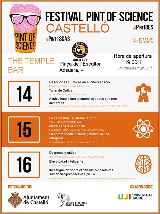 Presentación del III Pint of Science que llega a Castellón con jornadas en The Temple Bar