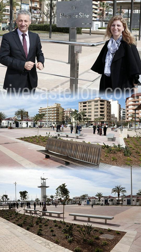 Plaza de Sète, nuevo espacio público en el muelle de Costa del Grao de Castellón
