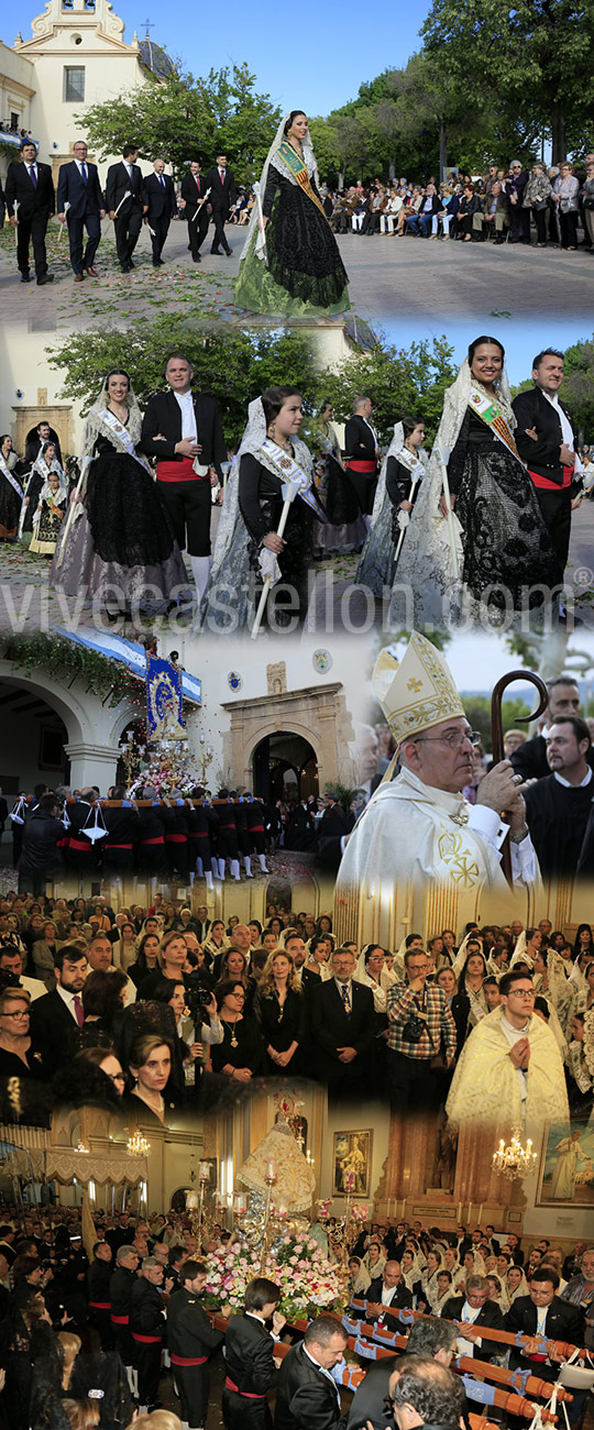 Procesión general con la imagen de la Mare de Deú del Lledó