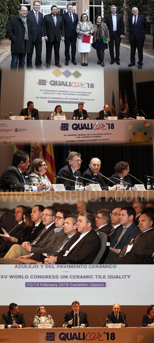 Inauguración de Qualicer, el congreso mundial de la calidad del azulejo y del pavimento cerámico Inauguración de Qualicer, el congreso mundial de la calidad del azulejo y del pavimento cerámico