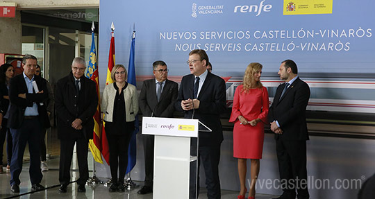Ampliación del servicio del tren de media distancia Castellón-Vinaròs Ampliación del servicio del tren de media distancia Castellón-Vinaròs