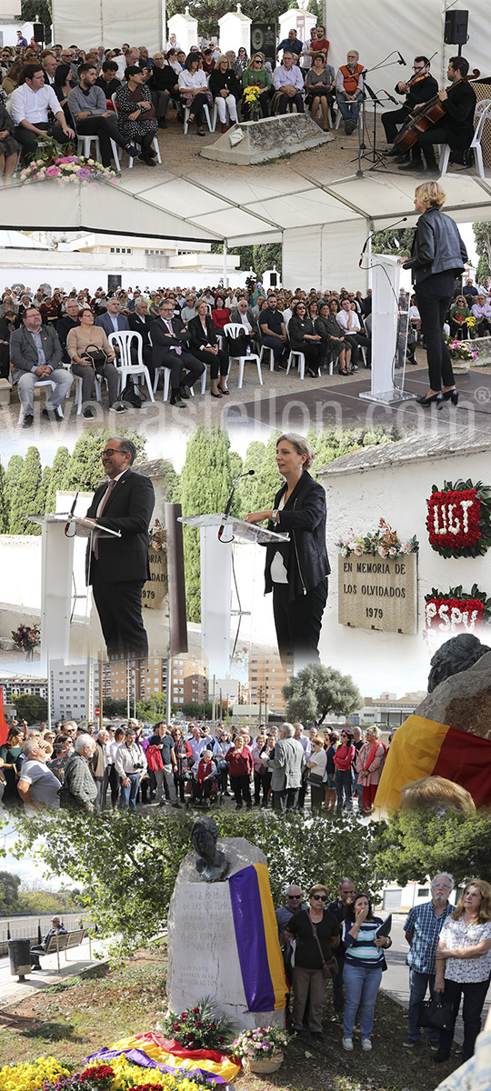 Acto de homenaje a las víctimas del franquismo en el cementerio civil de Castelló