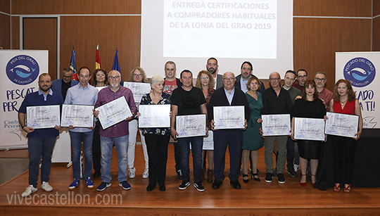 Entrega de certificaciones a compradores habituales de la Lonja del Grao de Castelló Entrega de certificaciones a compradores habituales de la Lonja del Grao de Castelló