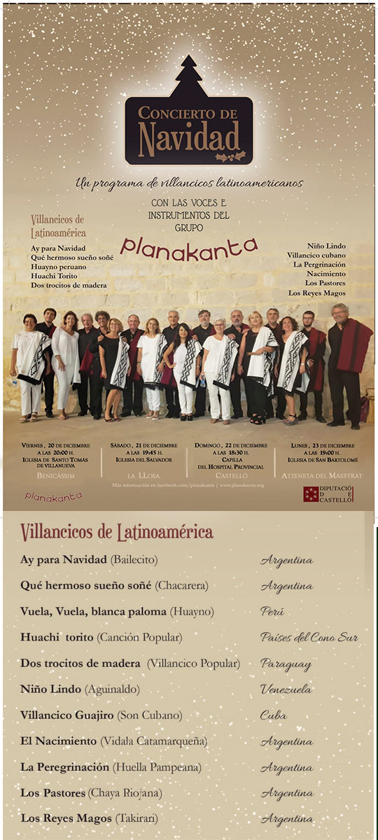 Conciertos de Navidad de Planakanta