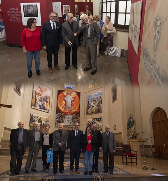 Abre en el Palau Provincial la exposición que retrata la creación del altar mayor de la concatedral de Castelló