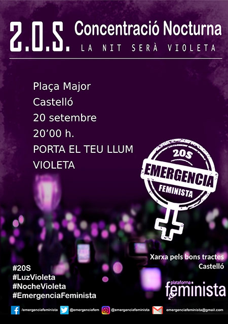 El Ayuntamiento de Castelló denuncia la violencia machista con la adhesión a la 'Nit Violeta' El Ayuntamiento de Castelló denuncia la violencia machista con la adhesión a la 'Nit Violeta'