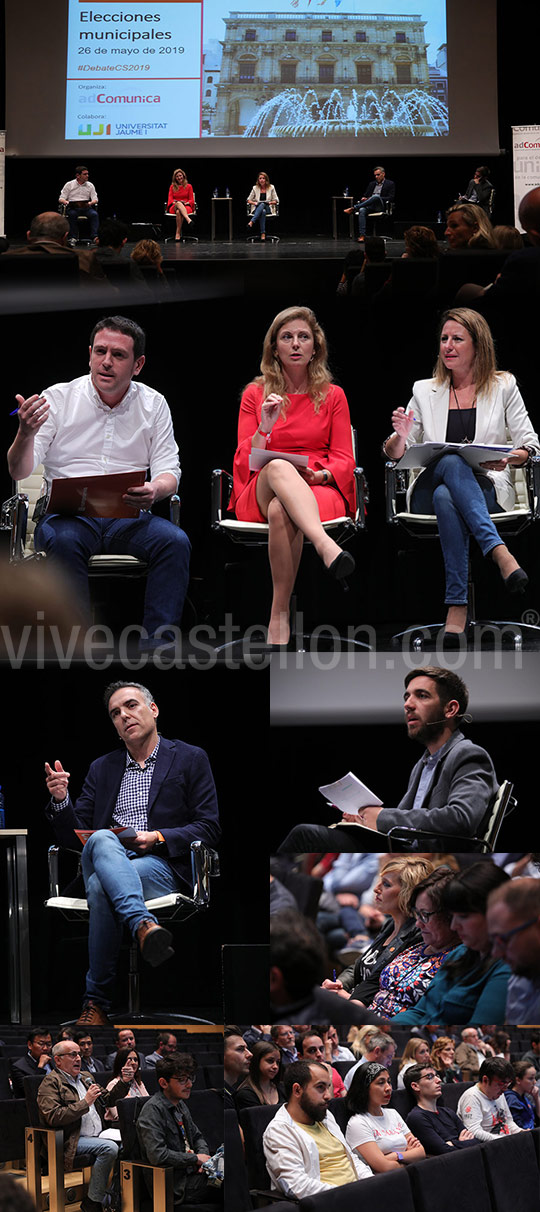 Debate municipal entre candidatos a la alcaldía de Castelló Debate municipal entre candidatos a la alcaldía de Castelló