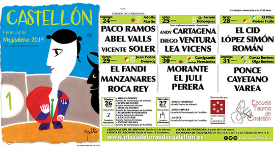 Presentación del cartel de la Feria de la Magdalena de Castellón 2019