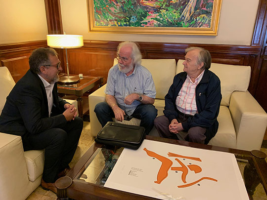 El presidente de la Diputación recibe a representantes del Círculo de Bellas Artes de Castellón El presidente de la Diputación recibe a representantes del Círculo de Bellas Artes de Castellón