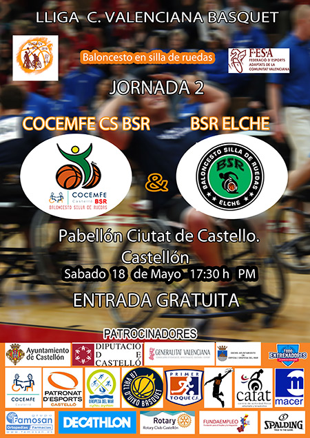 El baloncesto en silla de ruedas vuelve el sábado al Ciutat de Castello