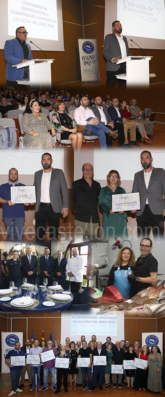 Entrega de certificaciones a compradores habituales de la Lonja del Grao de Castelló Entrega de certificaciones a compradores habituales de la Lonja del Grao de Castelló