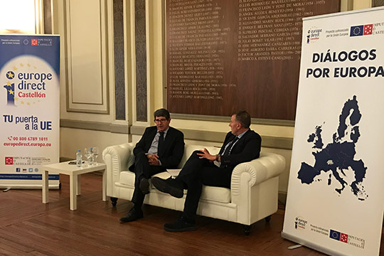 La Diputación aborda en su ciclo 'Diálogos por Europa' las oportunidades de Europa para las empresas de la provincia