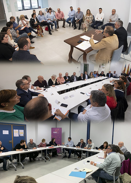 José Martí se reúne con más de 100 alcaldes y alcaldesas de la provincia en las 8 comarcas para escuchar sus reivindicaciones de cara a los presupuestos de 2020