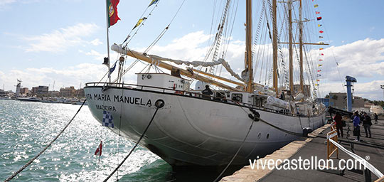 Primera jornada de Escala a Castelló con la llegada del navío Santa María Manuela