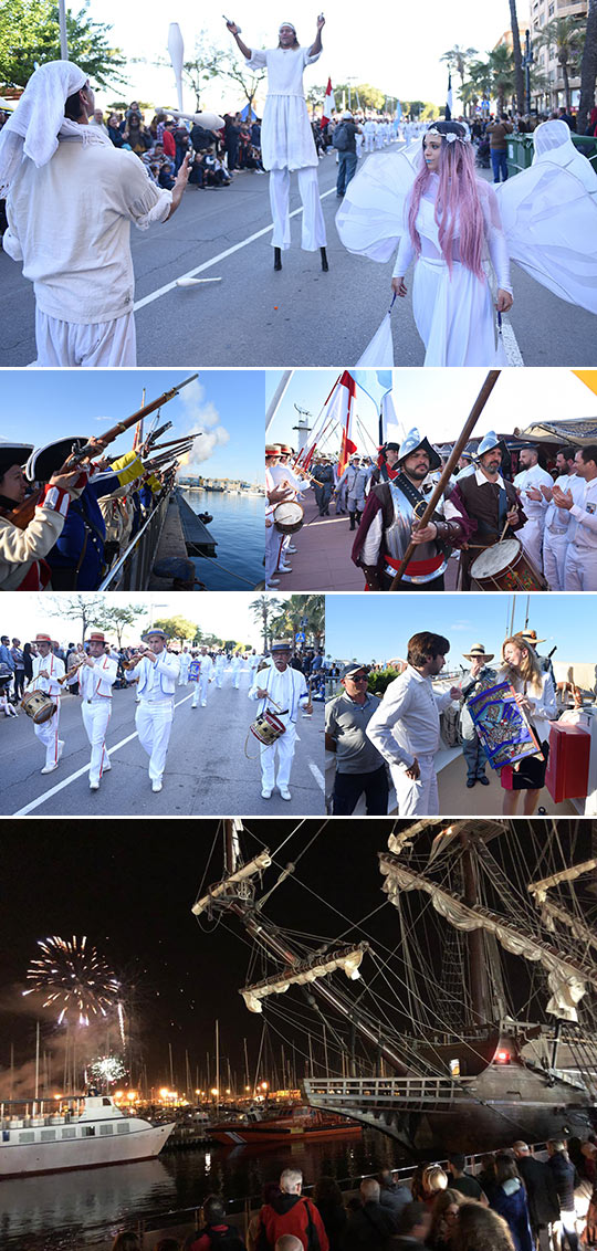 Escala a Castelló zarpa a toda vela con la llegada del Galeón Andalucía, el desfile histórico y las justas de Sète