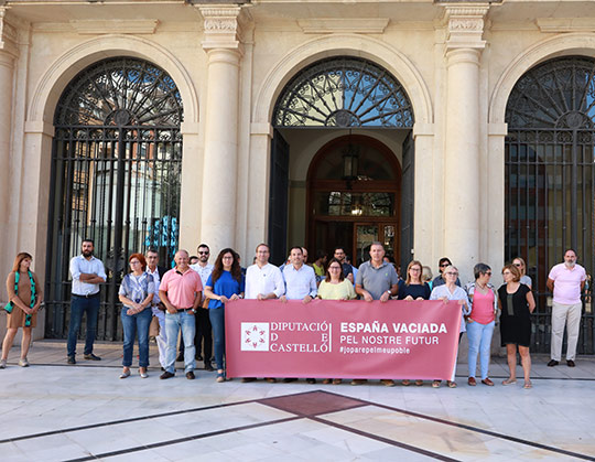 La Diputación de Castellón se suma a la jornada reivindicativa de la plataforma de la España Vaciada