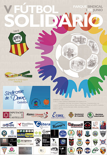 Fútbol Solidario de la APFV a favor de Síndrome de Down Castellón 