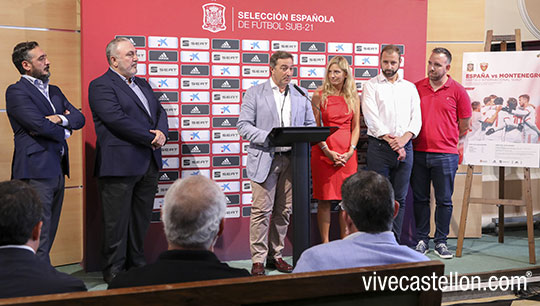 Presentación del partido de fútbol España-Montenegro Sub-21