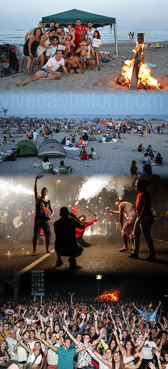 Noche de San Juan en la Playa del Gurugú de Castelló