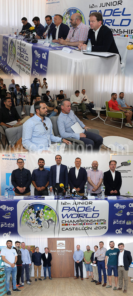 Presentación del mundial de menores de pádel en el Hotel del Golf Playa