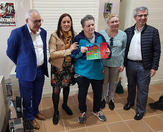 Juan Pablo Pin, ganadro del concurso de tarjetas navideñas de la colla Bacalao