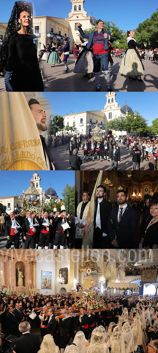 Procesión general con la imagen de la Patrona de Castelló