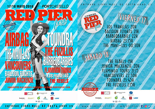 Red pier, festival de música rock en el Moll de Costa del Grao de Castellón Red pier, festival de música rock en el Moll de Costa del Grao de Castellón