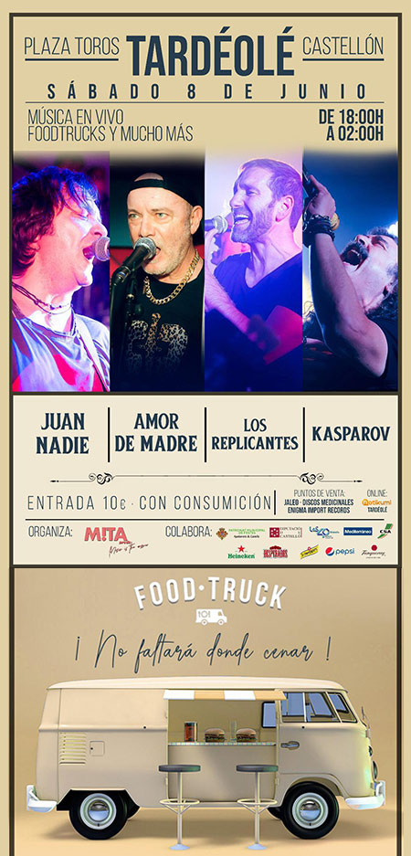 Tardéolé, música en vivo, foodtracks y mucho más