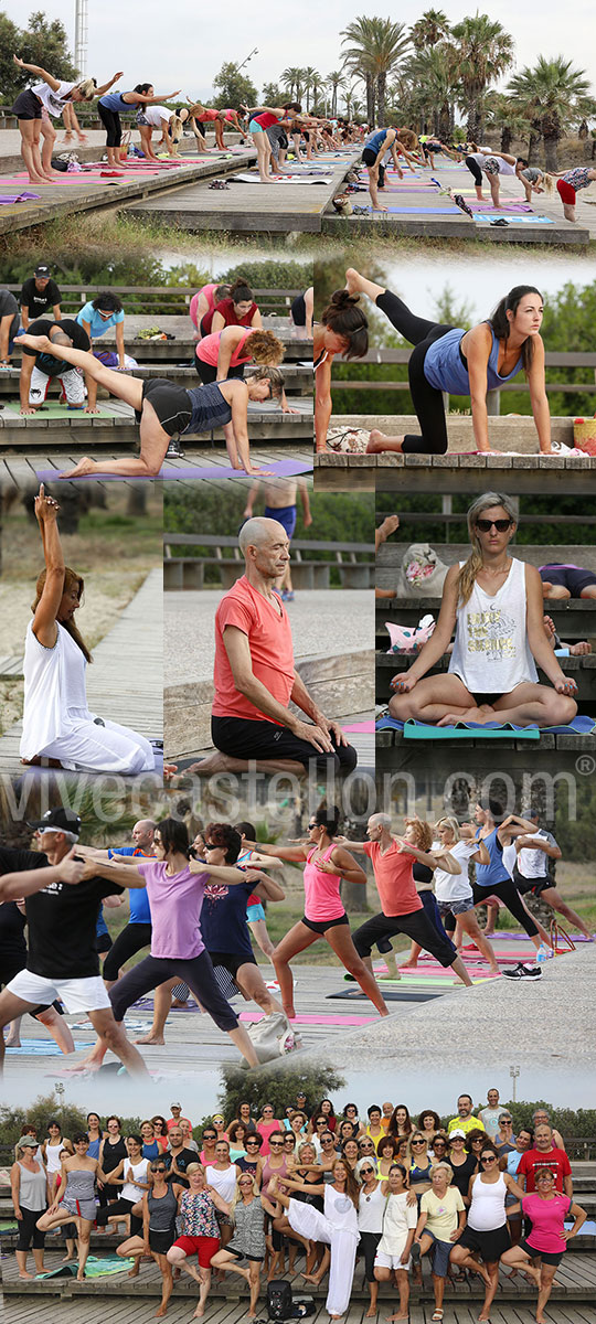 Yoga en la playa del Pinar de Castellón