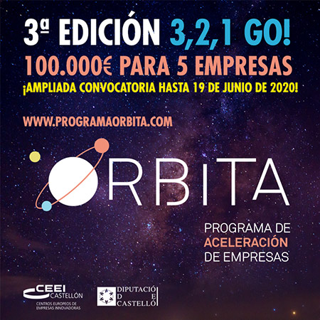 El Programa Órbita amplía hasta el 19 de junio el plazo para optar a sus 100.000 € en premios