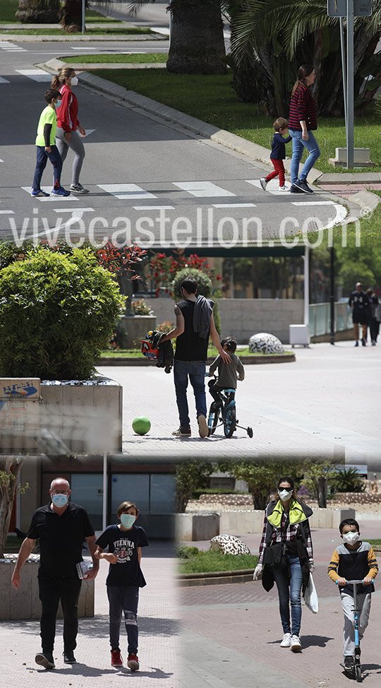 Primer día en el que los menores de 14 años salen a la calle