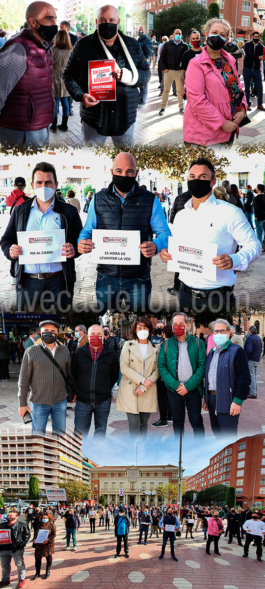 Concentración de representantes de la hostelería de Castellón