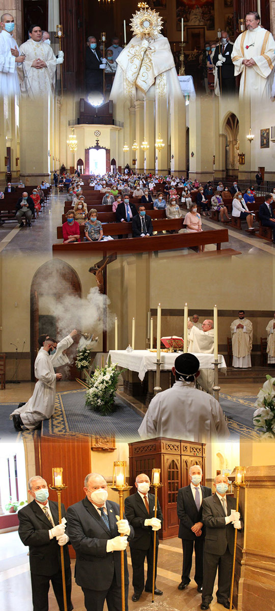 Celebración del Corpus Christi en la Concatedral de Santa María de Castellón