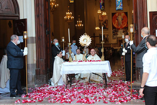 Celebración del Corpus Christi en la Concatedral de Santa María de Castellón Celebración del Corpus Christi en la Concatedral de Santa María de Castellón