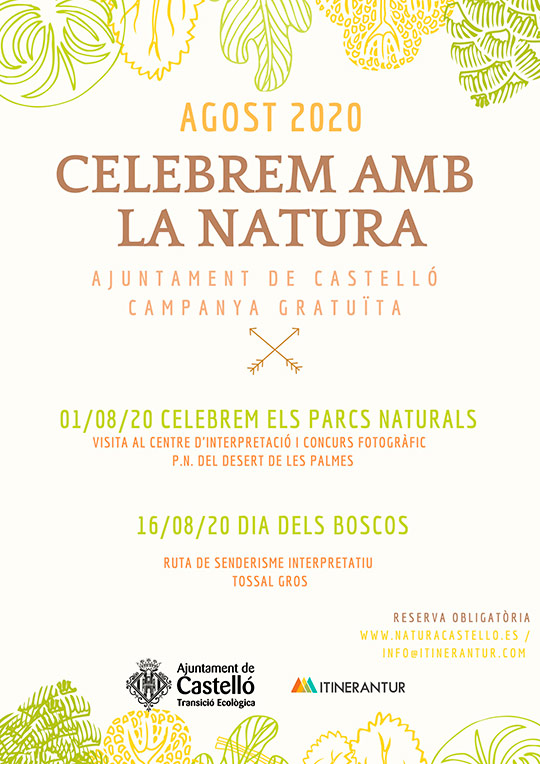 Celebrem amb la Natura celebra este sábado el Día de los Parques Naturales con una visita y concurso fotográfico al Desert de les Palmes