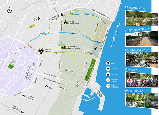 Castelló propone una visita virtual por espacios verdes de la ciudad a través de la guía interactiva