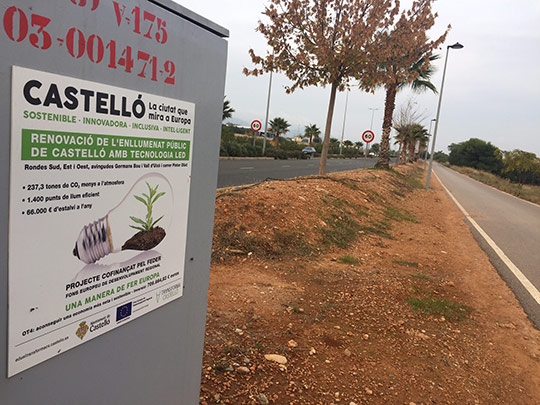 Castelló amplía su huella verde al emitir 600 toneladas de CO2 menos al año gracias a los proyectos europeos