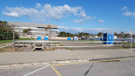 El párking de autocaravanas del Grau de Castelló ya está vacío El párking de autocaravanas del Grau de Castelló ya está vacío