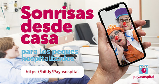 Payasospital llevará “sonrisas online” a los niños hospitalizados de la Comunitat Valenciana