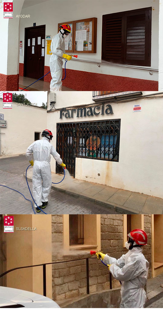 desinfección en la provincia