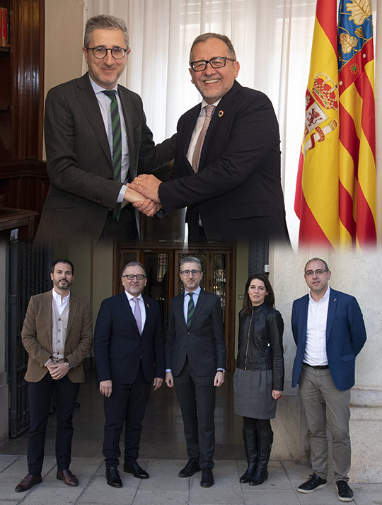Diputación y Generalitat firmarán un convenio para diseñar un plan de movilidad, transportes y carreteras en la provincia de Castellón