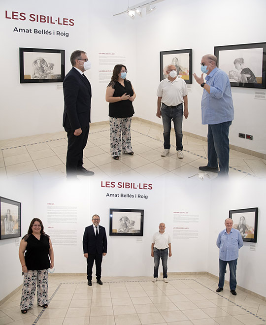 La Diputación reinaugura la exposición de obras de Amat Bellés en el Espai Cultural les Aules