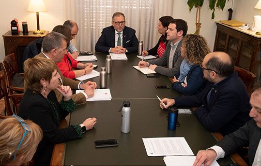 La Diputación de Castellón traslada a los portavoces las actuaciones preventivas para frenar la expansión del coronavirus