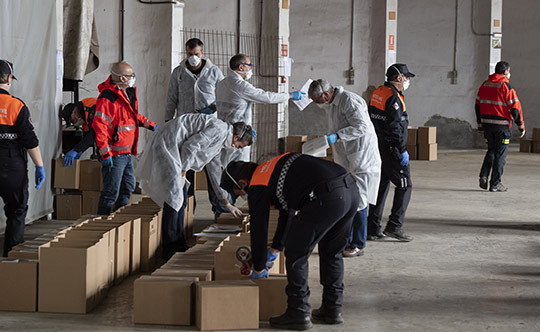 La Diputación de Castellón inicia el reparto del material sanitario de protección frente al coronavirus para atender las necesidades de los municipios 