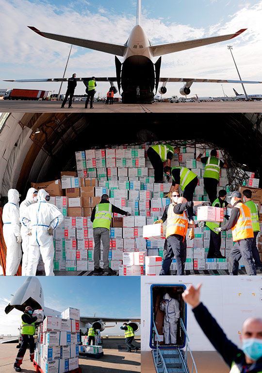 material sanitario procedente de China